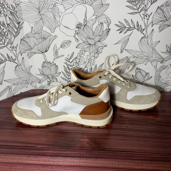 NWOB! Mens Allen Edmonds Lionel Lace-Up Sneaker White Size 10 - Picture 4 of 7